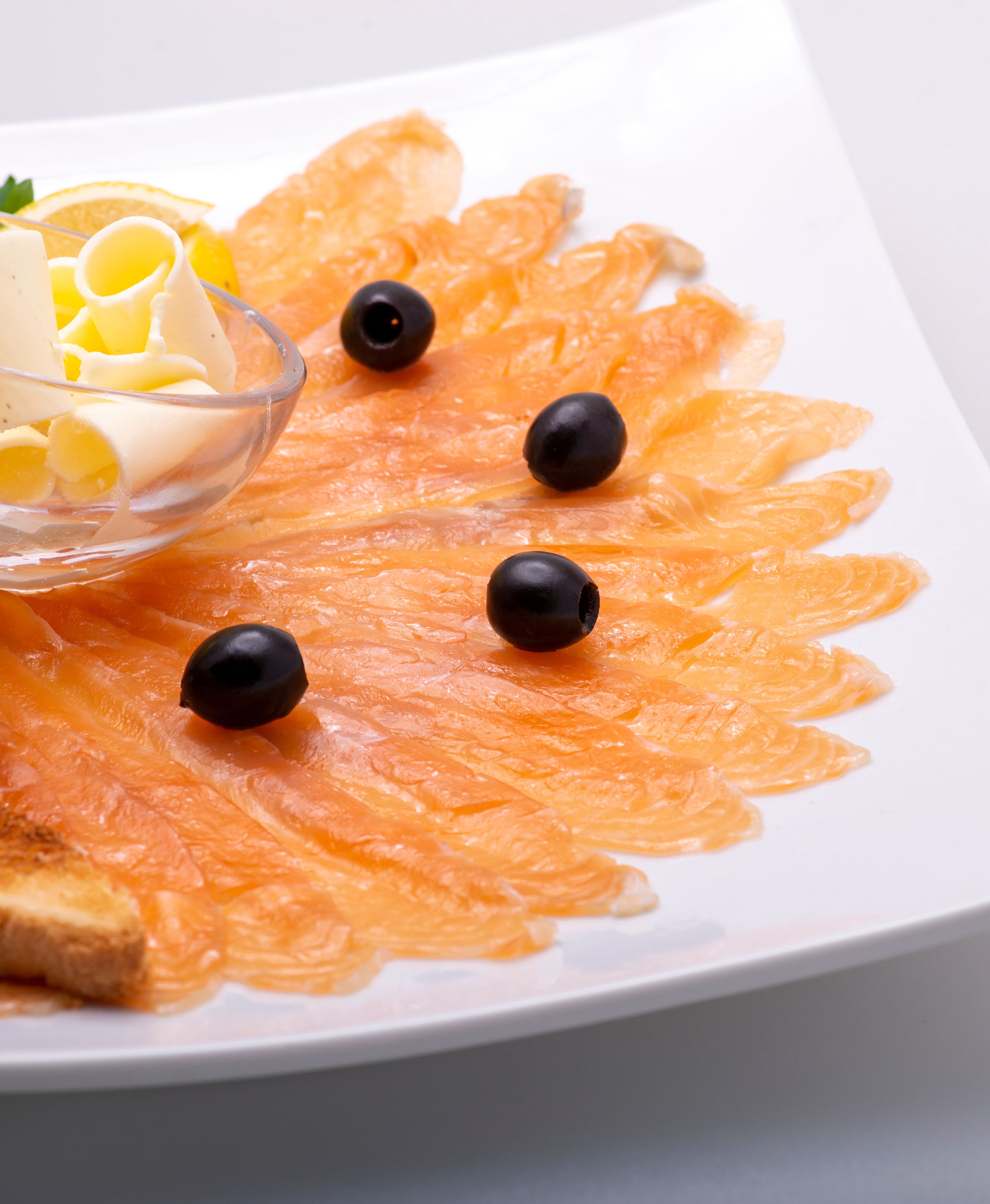 Amuse-bouche with smoked salmon
