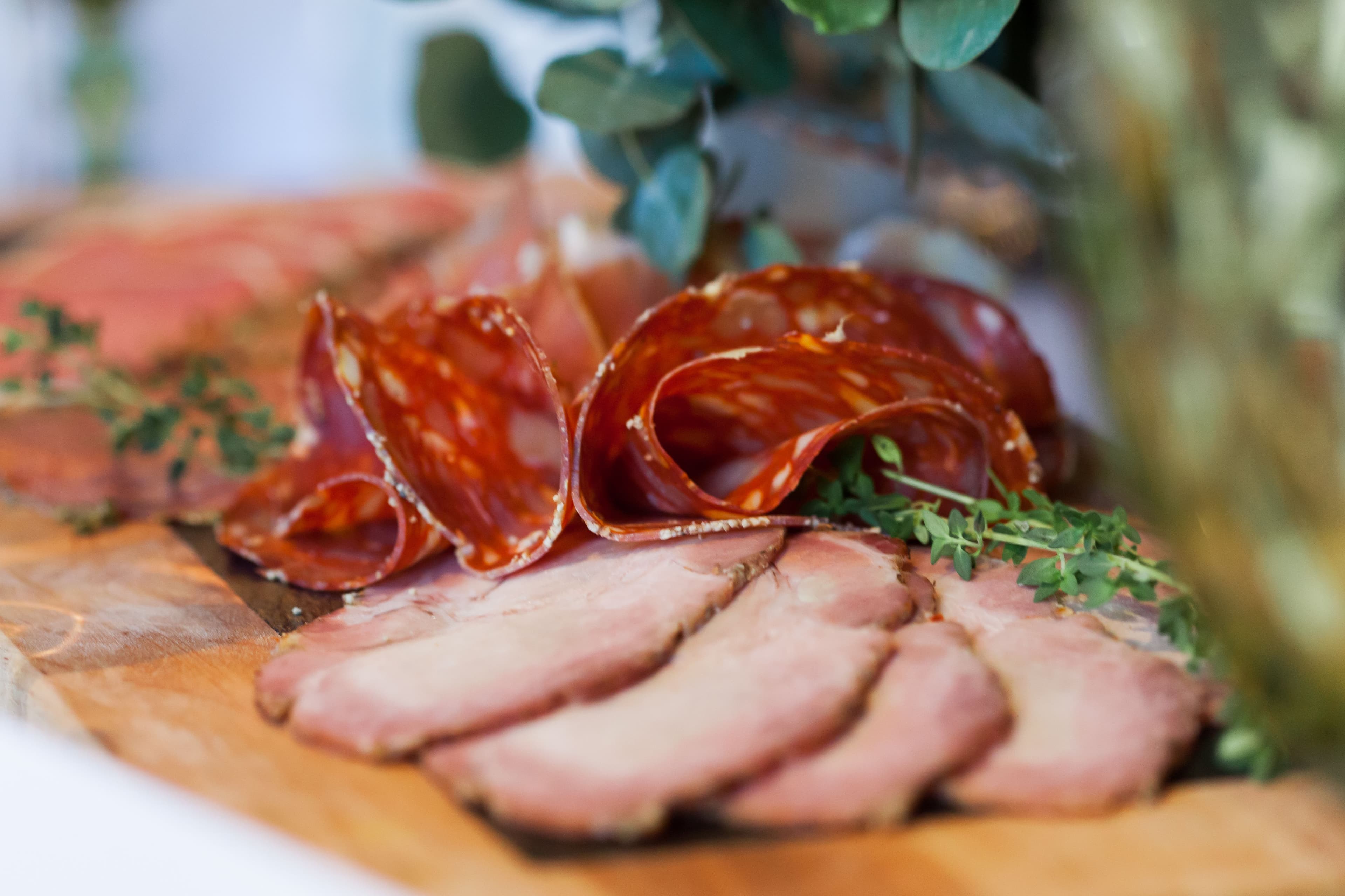 Cured meats platter